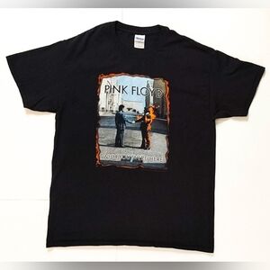 Vintage Pink Floyd Wish You Were Here Graphic Tee 2011 Gildan Black Size L